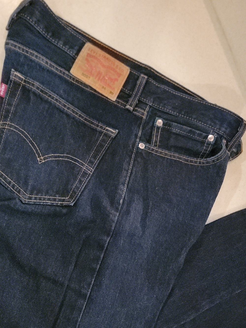 Levi's 505 Men's Straight Jeans in Dark Blue 34/30... Like New